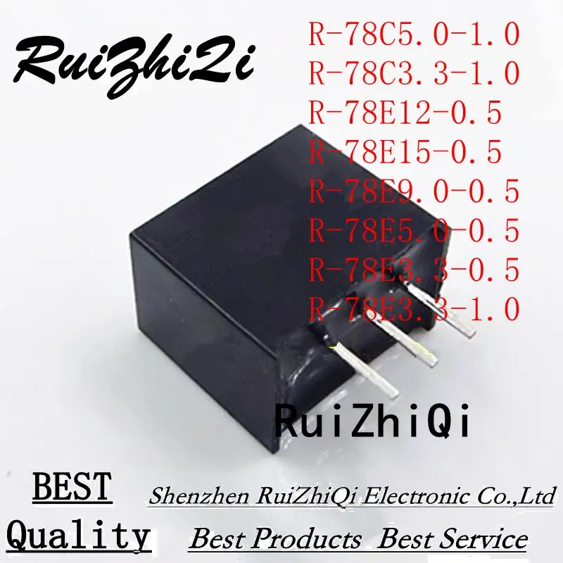 10PCS/LOT R-78C5.0-1.0 R-78C3.3-1.0 R-78E12-0.5 R-78E15-0.5 R-78E9.0-0.5 R-78E5.0-0.5 R-78E3.3-0.5 R-78E3.3-1.0