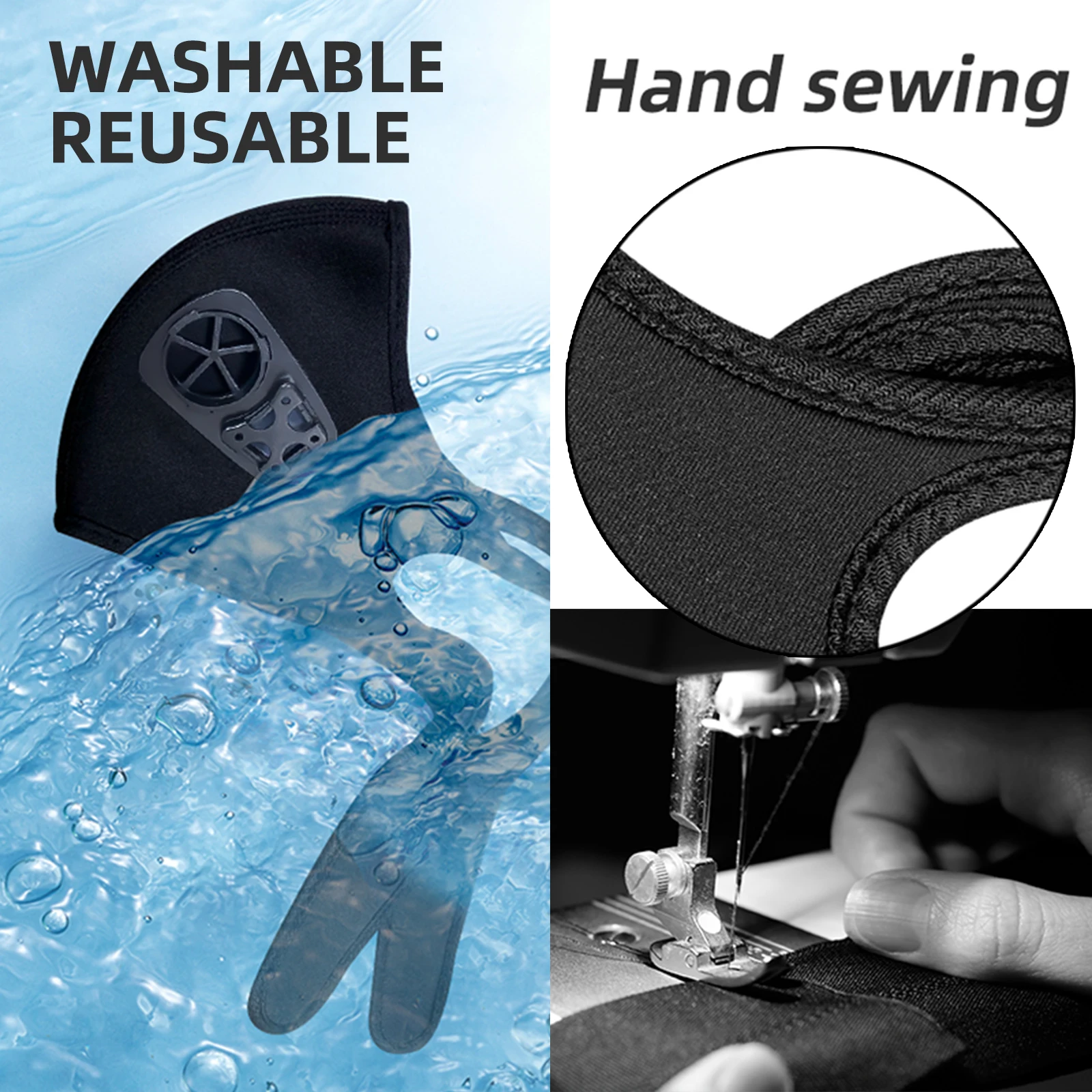 Rechargeab Power Fresh Air Kn95 Face Mask with Fan,Wearable Mini Air Purifier Mask,Replaceable Filter Respirator,For Dust Work