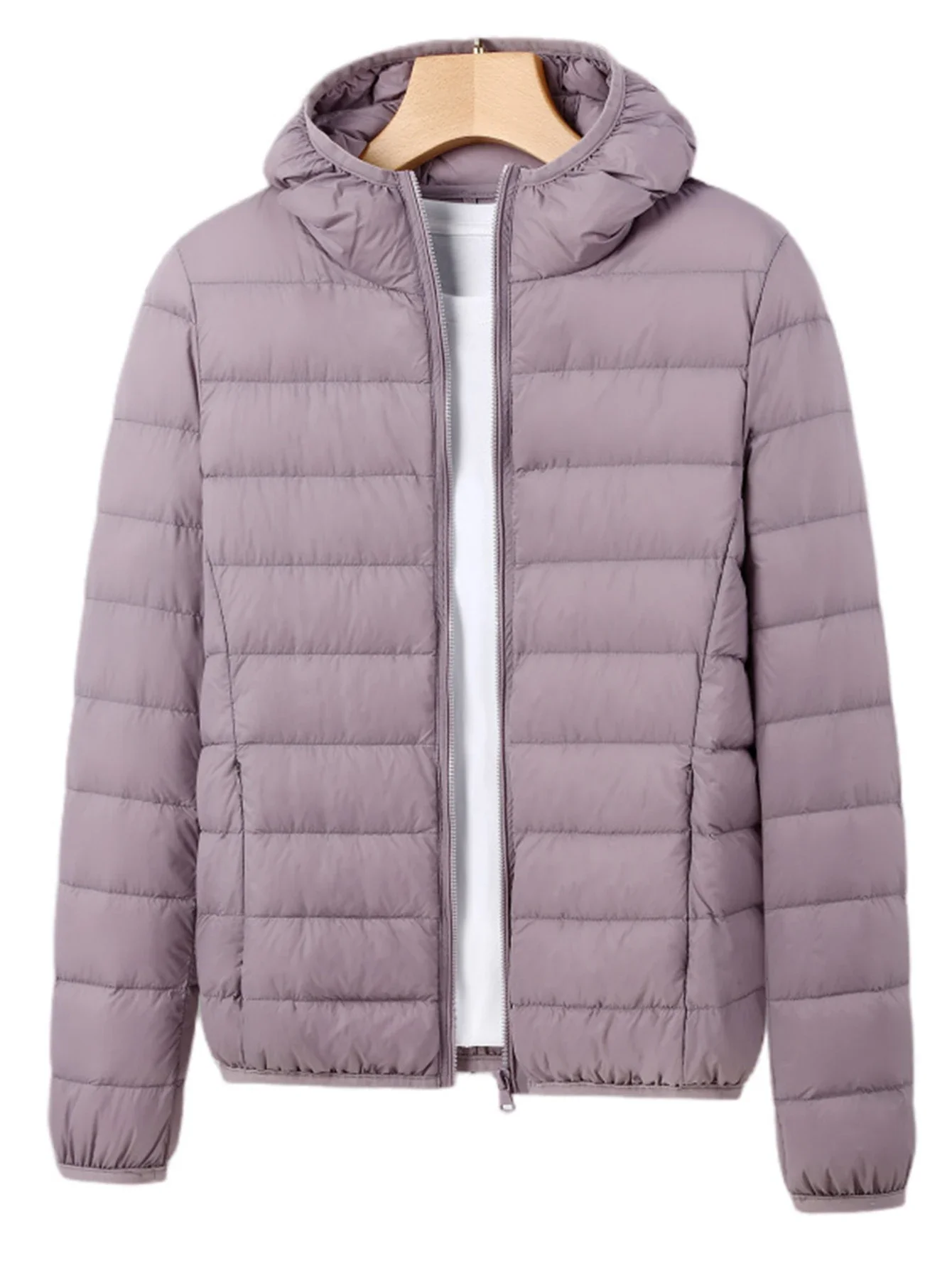 2025 여성 겨울 패션 짧은 초경량 패커블 패딩 코트 여성용 다운 따뜻한 한국 슬림 핏 다운 코트