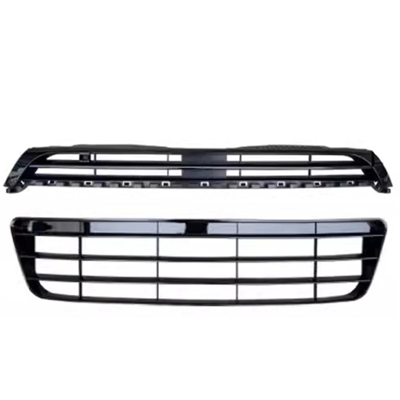 Car Front Bumper Upper Radiator Grille Lower Racing Grill Cover Trim For Volkswagen VW Scirocco R 2009 2010 2011 2012 2013 - Image 2