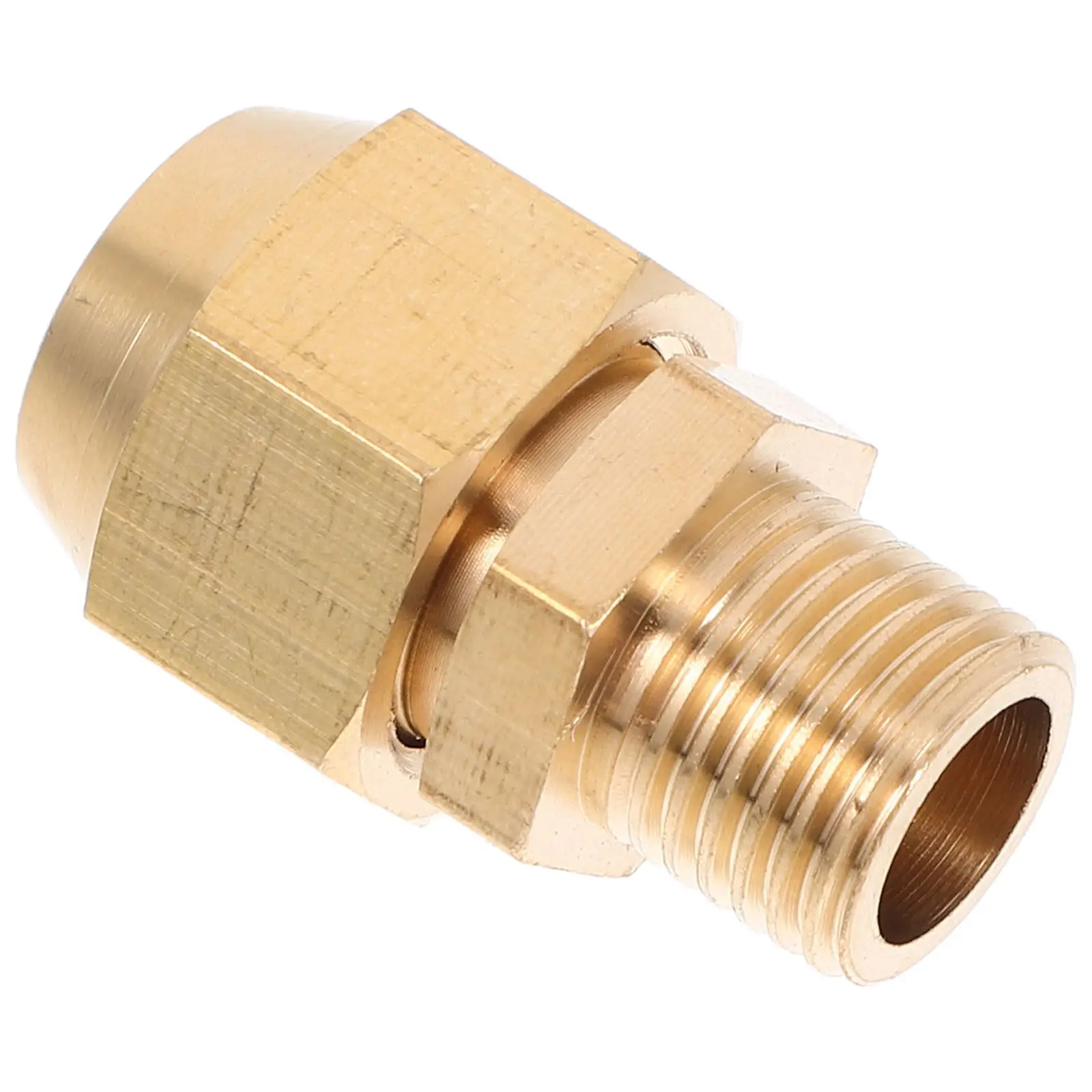 Adapter Pipe Fitting Threaded Connector Air Hose Connectors Compressor Ac Copper - view 6
