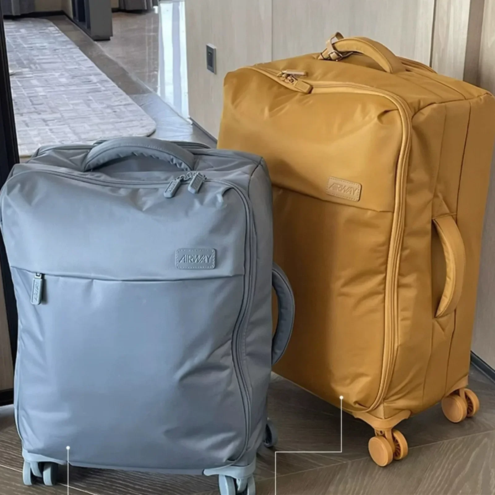 Bolsa de equipaje de viaje ultraligera, maleta con ruedas silenciosas, impermeable, Oxford, 20 pulgadas