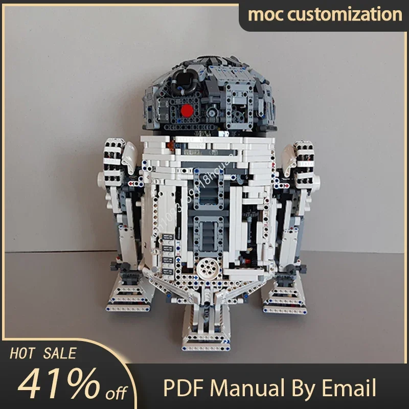 

2612pcs Moc-42100 Star Battle R2-D2 Robot Model Building Blocks Bricks Diy Creative Assembly Educational Toy Gift