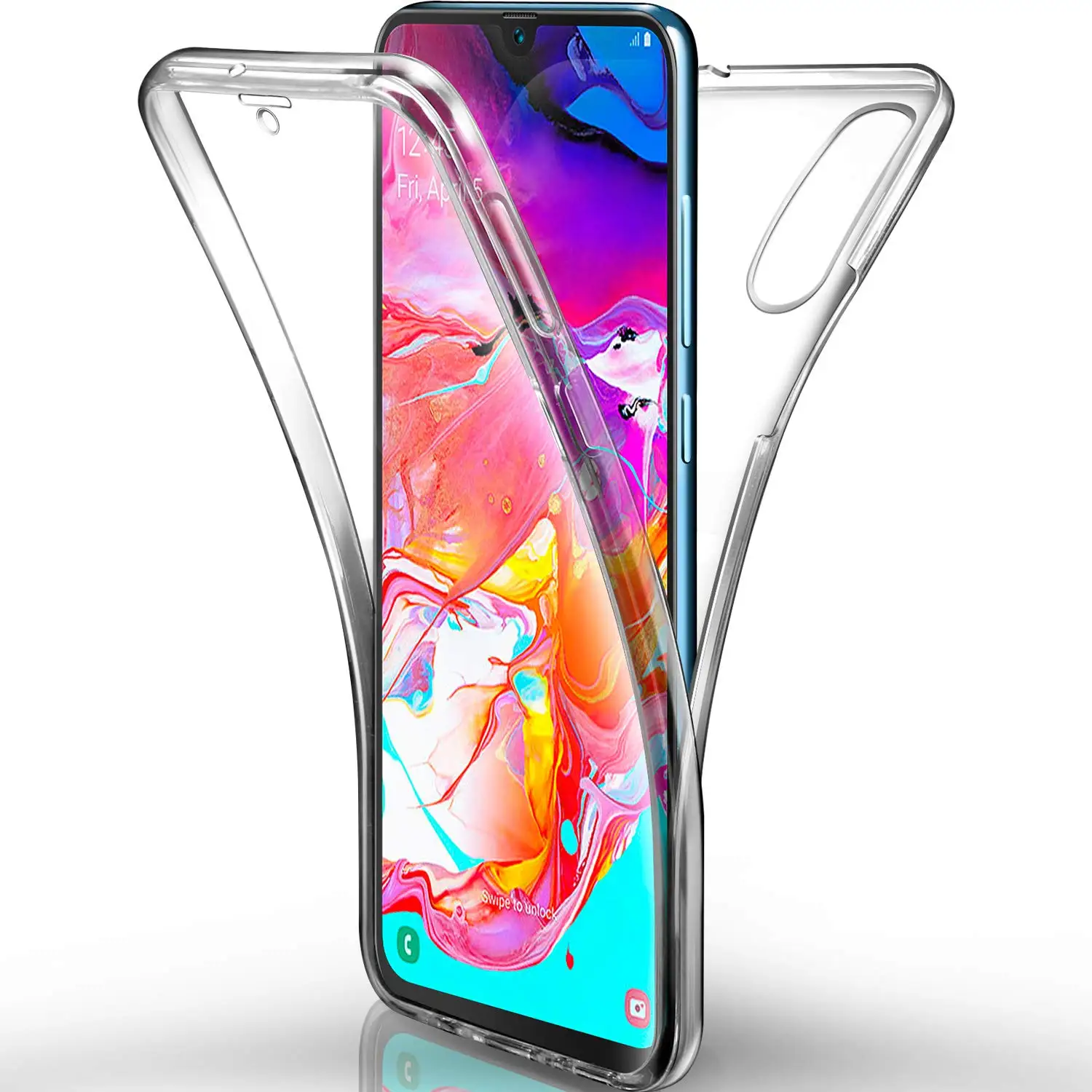 360 Full Body Case for Samsung Galaxy A12 A13 A22 A23 A21S A20E A31 A32 A33 A40 A41 A51 A52 A53 A71 Double Side TPU Clear Funda