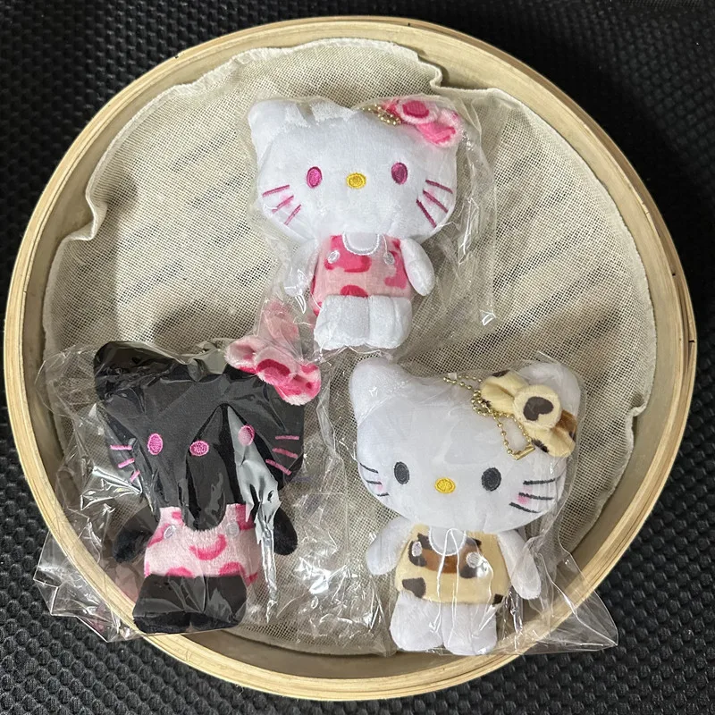 ハローキティヒョウ柄ぬいぐるみかわいいバックパックペンダントキーホルダーアクセサリー女の子の誕生日クリエイティブ周辺機器ギフト