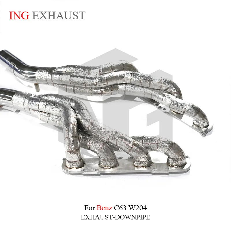 ING Manifold Performance Exhaust Withcat for Mercedes Benz AMG W204 C63 6.2 Engine Header Large Displacement Power Race system