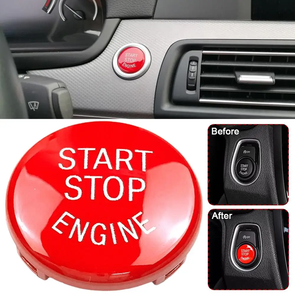 Fit For E87 E60 E83 E84 E89 E90 E91 E92 E93 Car Engine Start Button Replace Cover Stop Switch Accessories Car Decor Acc V8o4