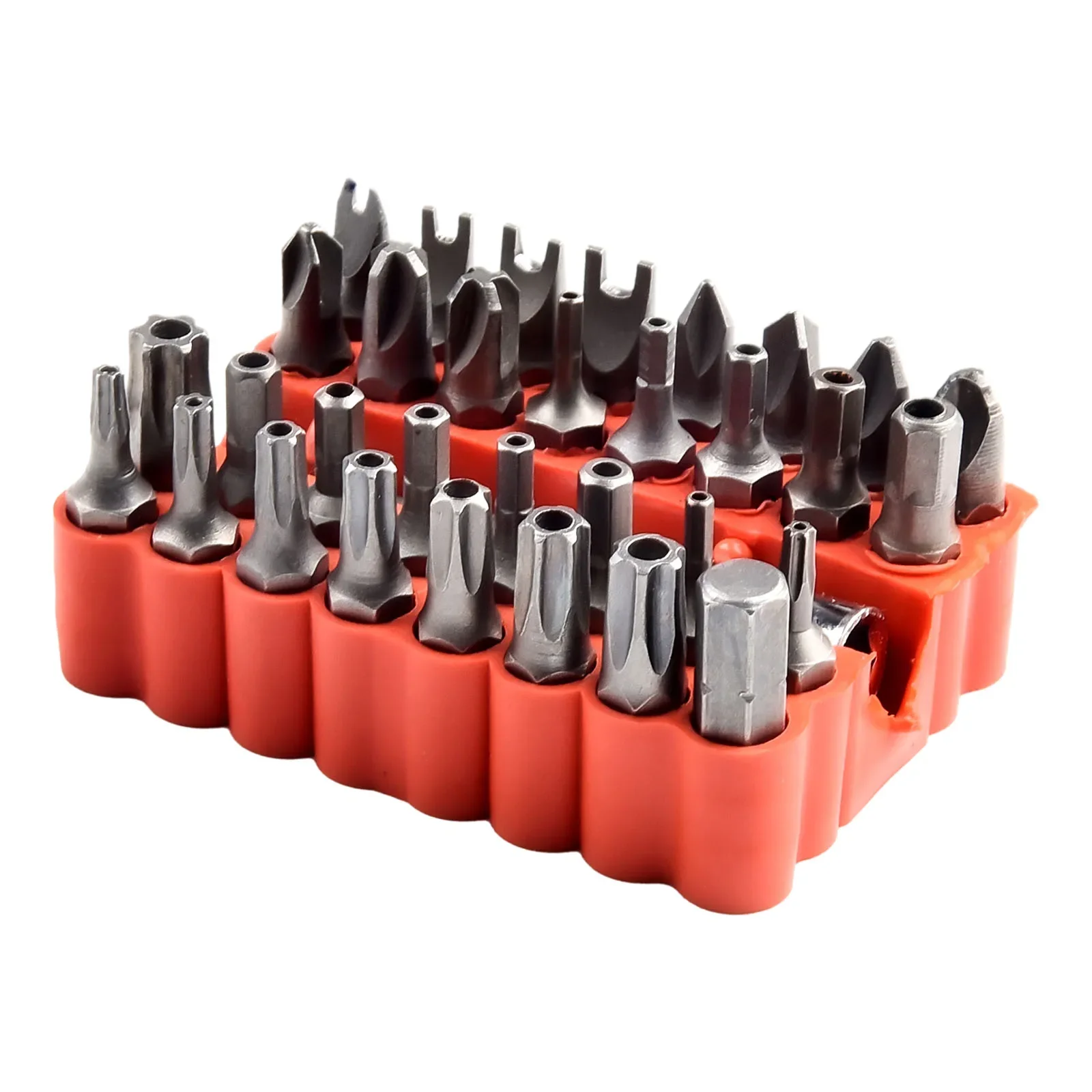 33pcs Screwdriver Bit Combination Set Magnetic Extension Bit Holder Screwdriver Bits Set Quick Release Bit Holder Hollow / Solid