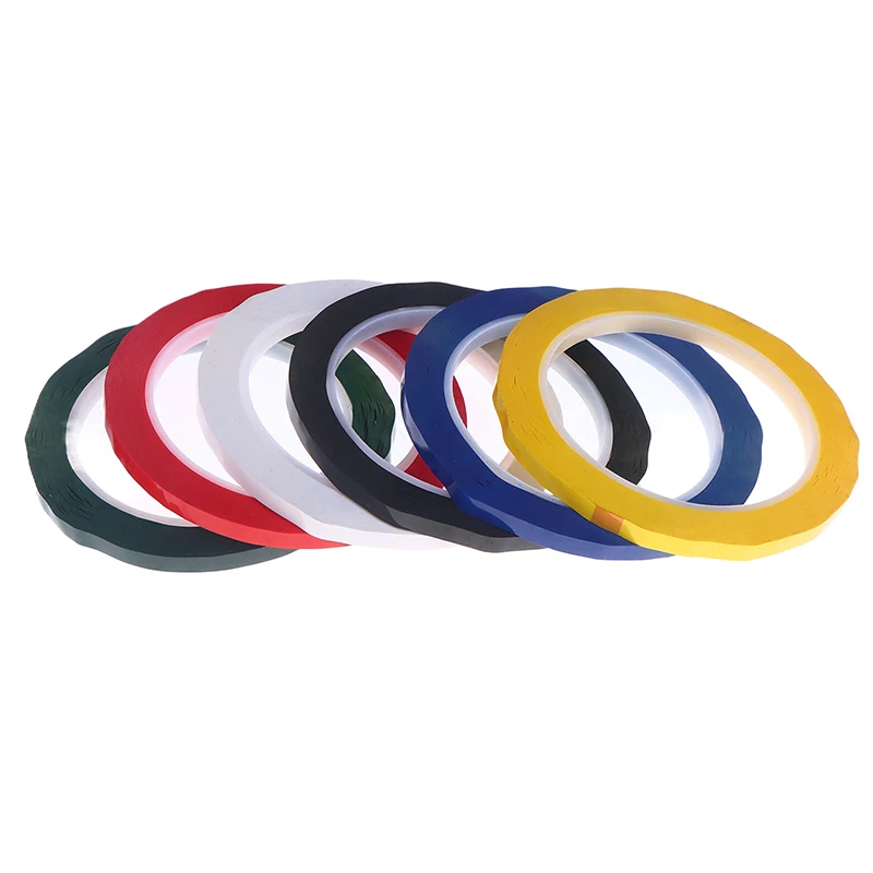 3/6/10MM 66M Graphic Whiteboard Tape Adhesive Chart Line Grid Electrical Marking Tapes High Temperature Resistant Pinstripe Tape