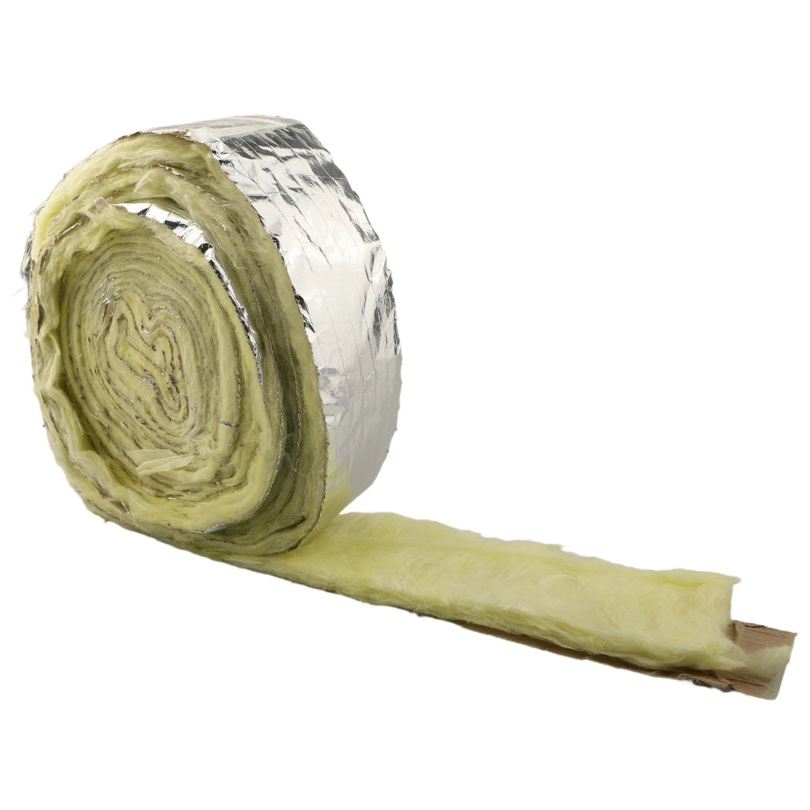 1 Roll 32.8 Feet Foiled Back Fiberglass Pipe Insulation Wrap For Outdoor Indoor Plumbing Mechanical Systems Parts