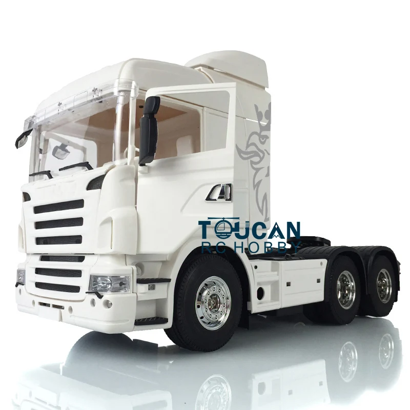 TOUCAN 1/14 RC Tractor Truck 3 Axles Midtop Body Shell Remote Control Car Construction Vehicles Models Outdoor Toys TH05230