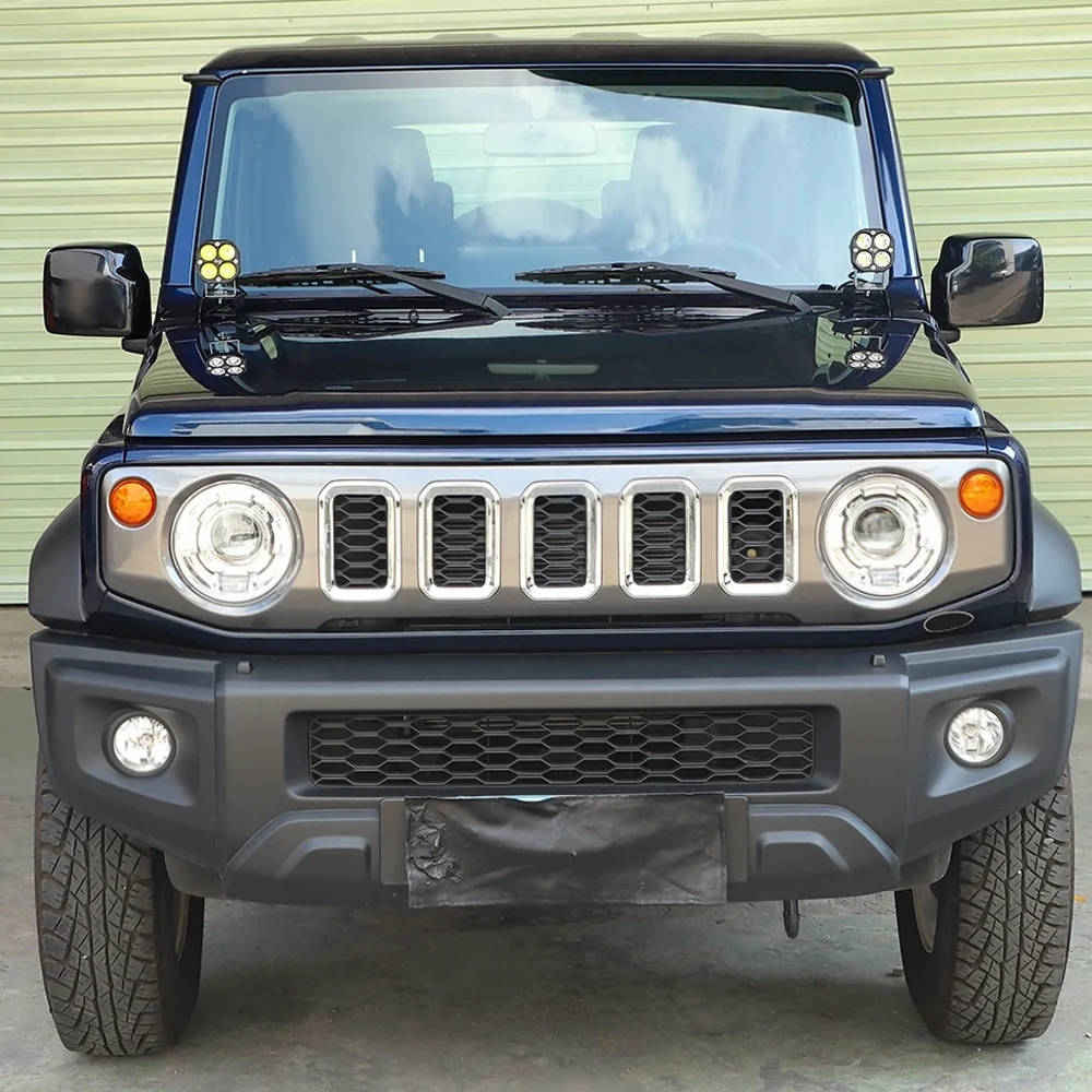 Car A-Pillar Spotlight Mount Work Light Lamp Mounting Holder Bracket for Suzuki Jimny 2019-2025 Exterior Accessories