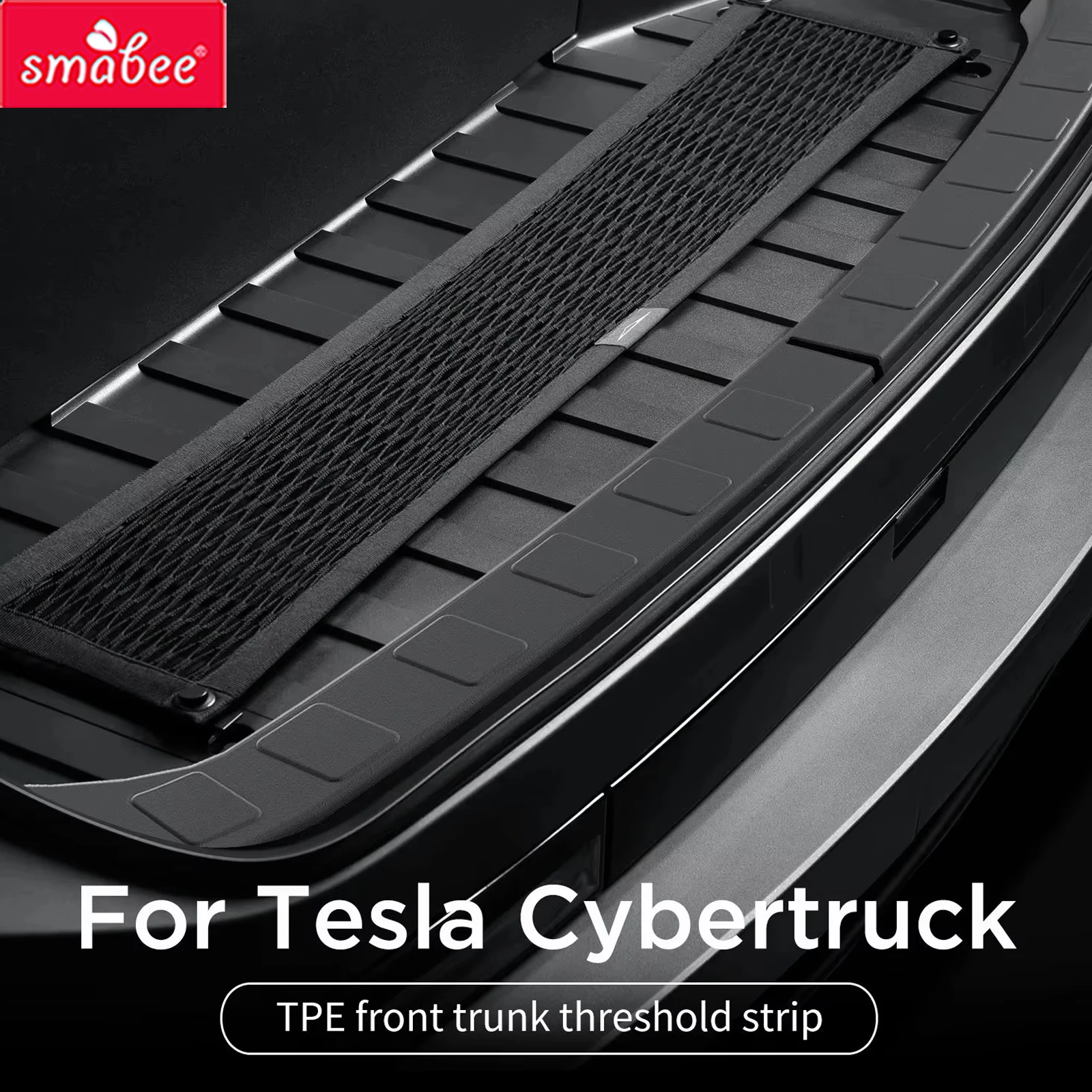 Smabee for Tesla Cybertruck 2024-2026 Pickup Front Trunk Threshold Strip Bumper Trunk Protection Strip Car Interior Accessories