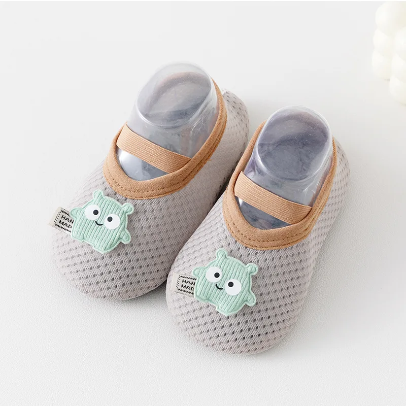 Spring Summer Newborn Baby Socks Shoes Cartoon Children Anti Drop Toddler Shoe Soft Sole Anti Slip Boys Girls Kids First Walkers