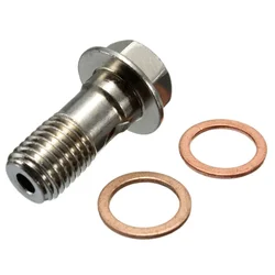 M10 x 1.25mm Stainless Steel  Banjo Bolt Motorcycle Motorbike Braking For Honda For Kawasaki For Suzuki For Yamaha