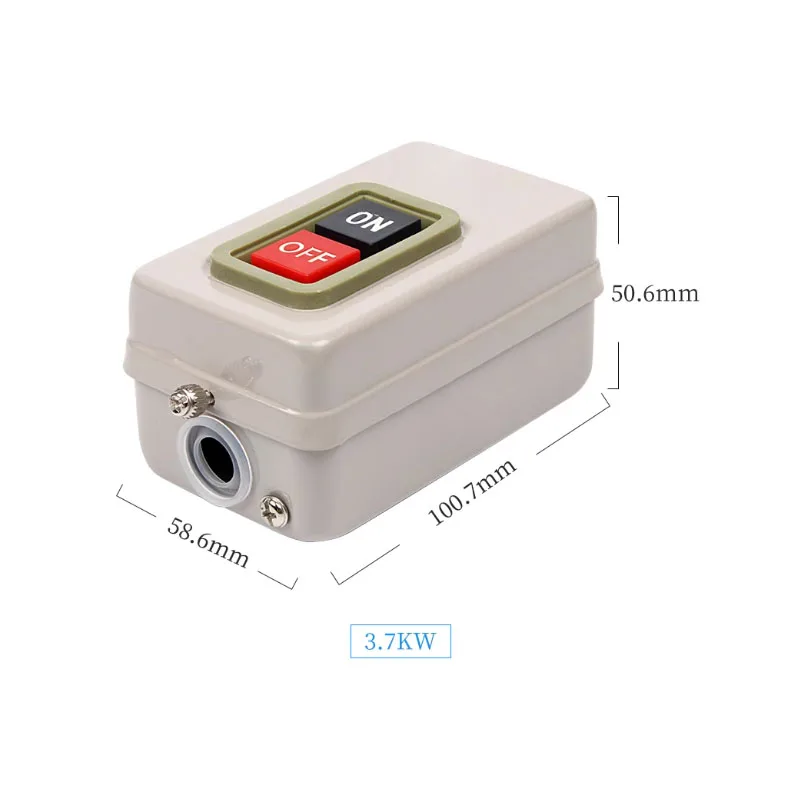 BS211B/216B/230B Power Control Button Switch for Three-phase Motor Start Button Copper Piece with Silver Dot