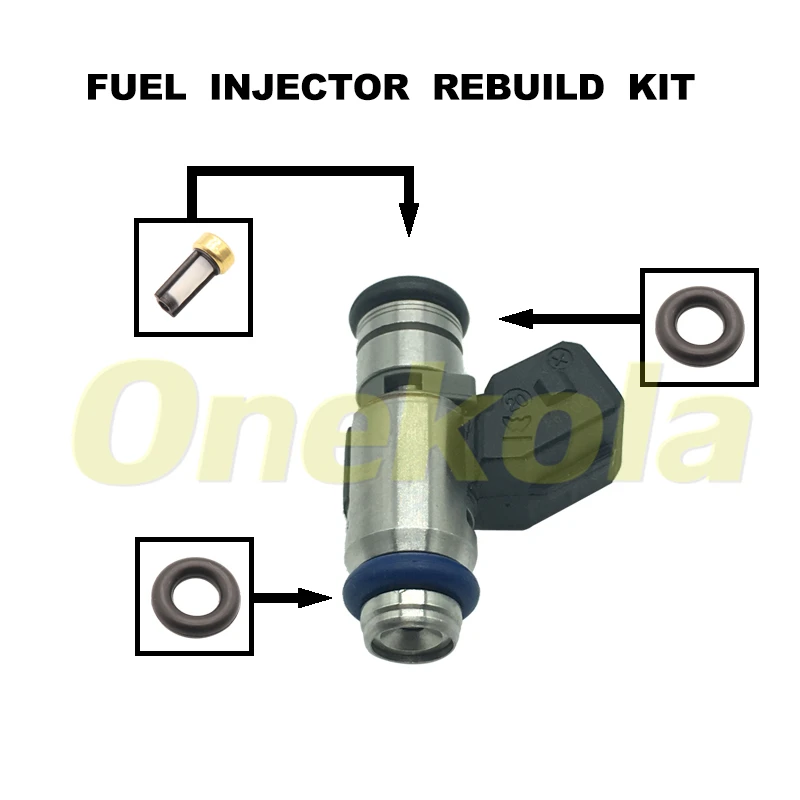 Fuel Injector Service Repair Kit Filters Orings Seals Grommets for Fiat Brava Bravo Marea Palio Lancia Delta 1.6L IWP-001 IWP001