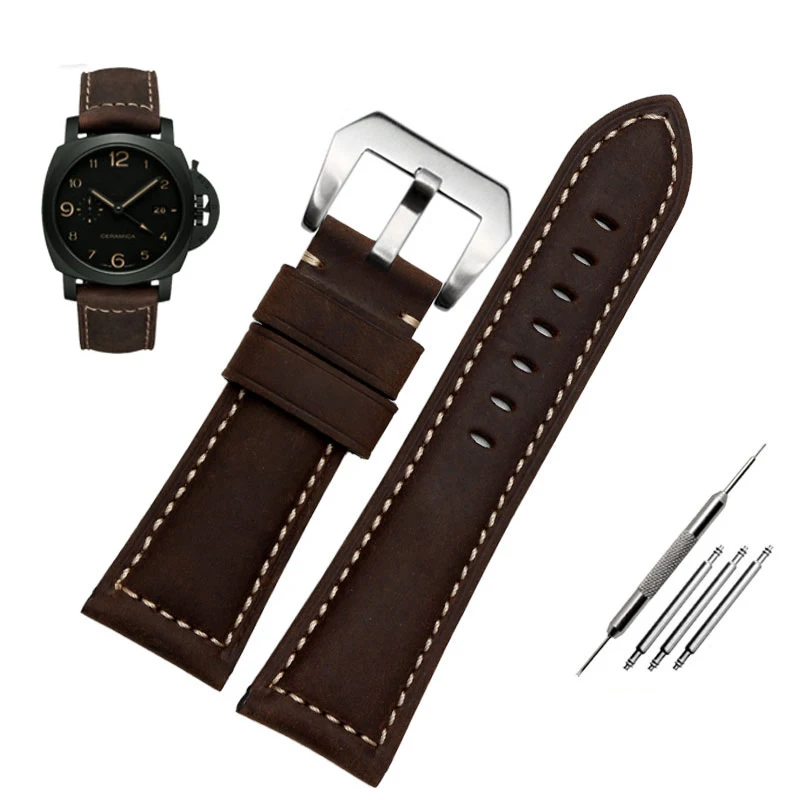 22mm-24mm-26mm-pulseira-de-tamanho-grande-para-panerai-cidadao-diesel-tudor-fosco-retro-pulseira-de-couro-masculino-marrom