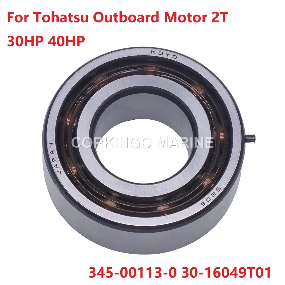 

Boat Crankshaft Top Ball Bearings 345-00113-0 For Tohatsu Outboard Motor 2T 30HP 40HP