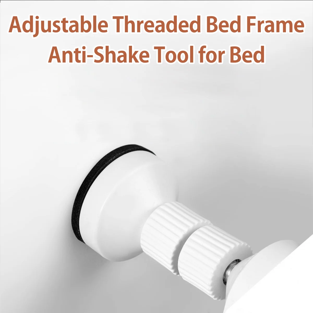 2Pcs Adjustable Threaded Bed Frame Anti-Shake Tool Self-adhesive Headboard Stoppers Telescopic Support Hardware Fasteners Tools