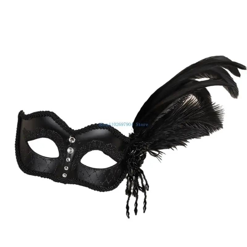 

N7YF Halloween Mask,Masquerades Venetians Mask Glitter Eye Mask,Half Face Masquerades Mask for Carnivals Ball Dress