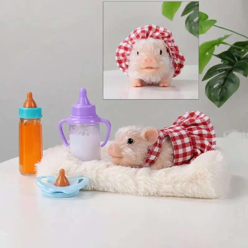 역할 놀이 실리콘 동물 장난감 스퀴즈 바디 액세서리와 어린이를 위한 유행 드레스 A2UB