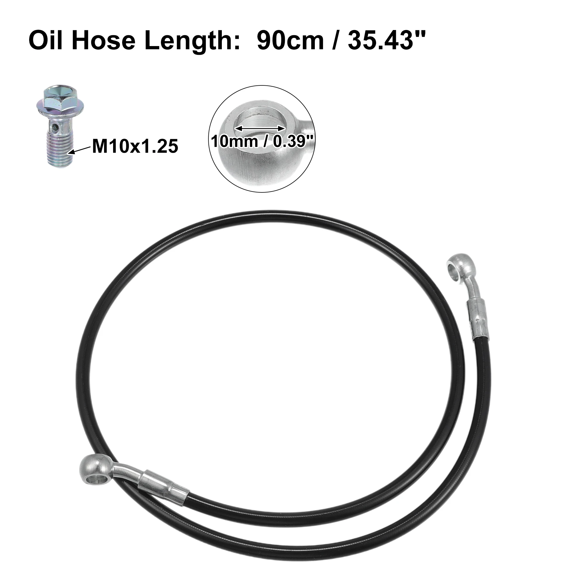 Motoforti 30/50/60/80/90/100/110/150/180/200/220 cm Bremsschlauch Motorrad hydraulische Bremsleitung Ölschlauch Rohr Fahrrad 1 Set