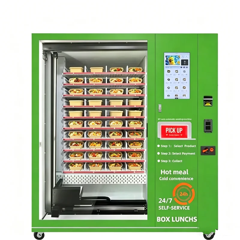 Automatic Hot Food Vending Machine for Business Self Service Hot Meal Vending Machine Lunch Box Vending Machine for Customzied