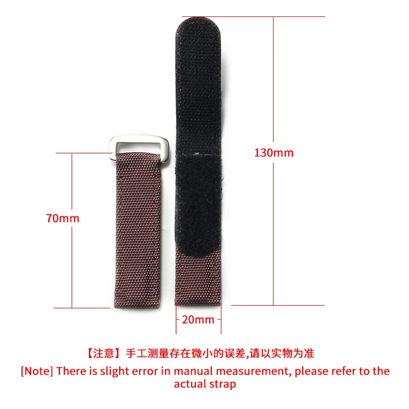 For Rolex Daytona Yacht‑Master Submariner Omega Seamaster 300 Swatch Hook and Loop Replacement Canvas Watch Strap 20mm