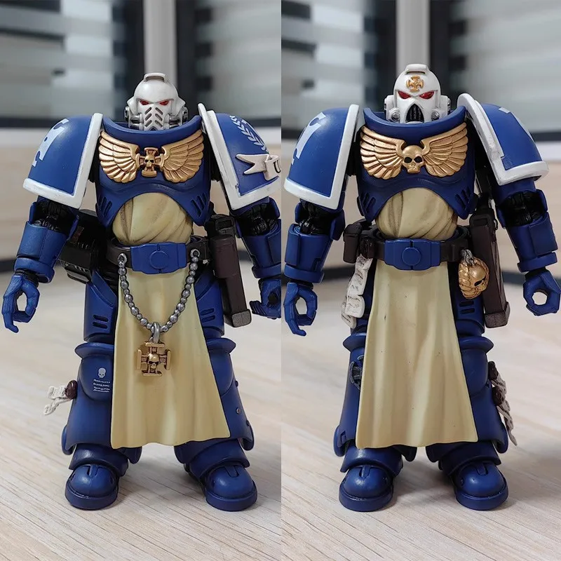 JOYTOY Warhammer 40K Ultramarines Sternguard Veteran Sergeant 1/18 ตัวเลขการกระทําอะนิเมะ 12 ซม.ตุ๊กตา GK คอลเลกชันรุ่นของเล่นของขวัญ