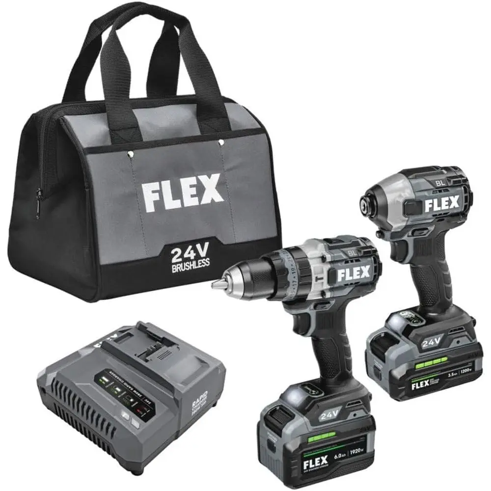 

2-in-1 Tool Kit: Hammer Drill with Turbo Function and Ejectable Impact Driver
