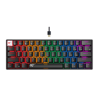 Havit KB903L 61-Keys RGB Rainbow Backlit Mechanical Gaming Keyboard USB Wired Computer Light for PC