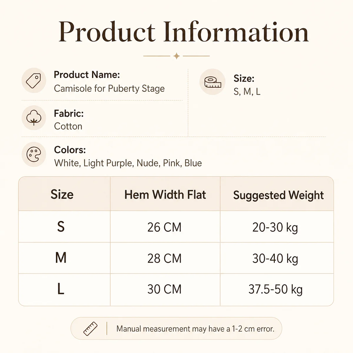 Teen Girls Training Bras Cotton Thin Strap Cami Bra Single Layer Teen Sport Daily Underwear Young Girls Casual Inner Wear