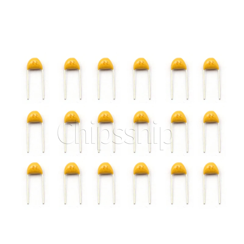 Monolith Capacitor 22P 220 50V Foot Distance 5.08MM ±5_ Capacitors (30 PCS)