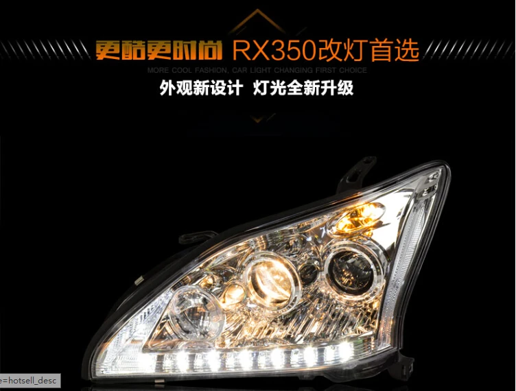 HID,2004~2009,Car Styling for Lexuz RX350 Headlight,CT200H,ES250 ES300,GS350,GS430,GS460,GX460,RX300,RX350,RX350 head lamp