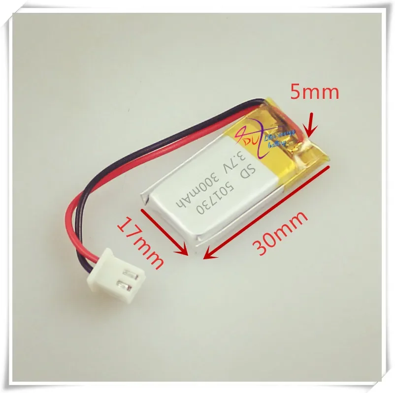 XH2.54 300mAh 501730 3.7V lithium polymer battery recording point reading pen Bluetooth business