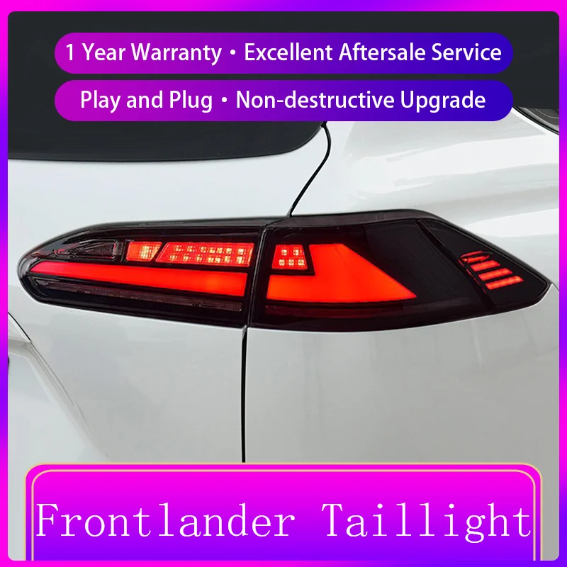 Car Styling For Toyota Frontlander 2020-2023 Rear Lamp DRL Taillight Turn Signal Highlight LED Reverse Auto Dynamic Accessories