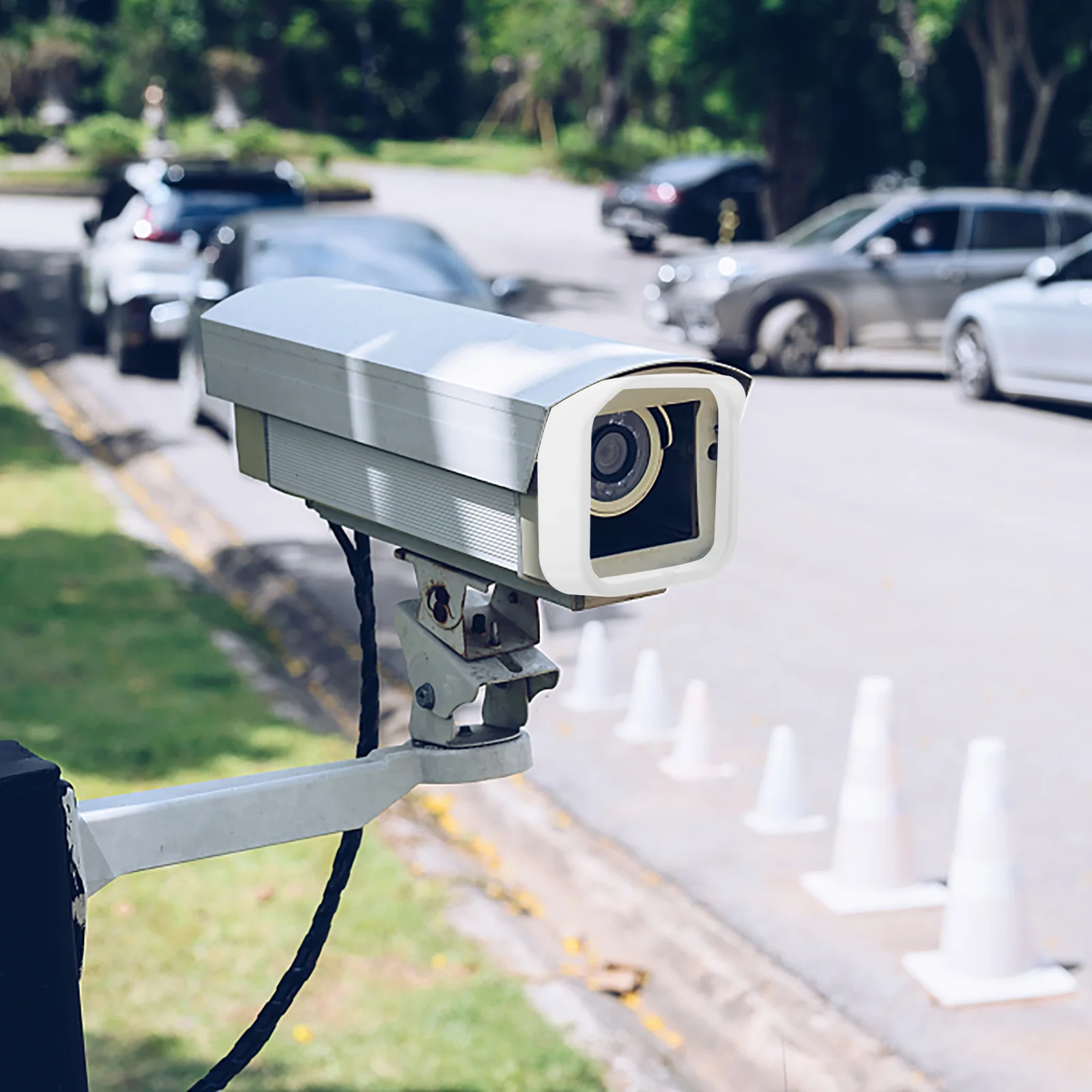 

4Pcs Silicone Camera Rain Cover Weatherproof Outdoor Protective Case Perfect Fit Security Camera Silicone Monitor