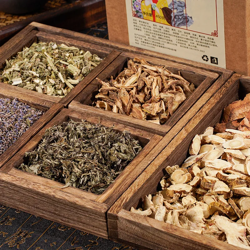 عبوة حمام عشبية Guifei 450 جرام (30 × 15 جرام) دواء ياو للعناية بعد الولادة وإزالة السموم من الزنجبيل والسموم