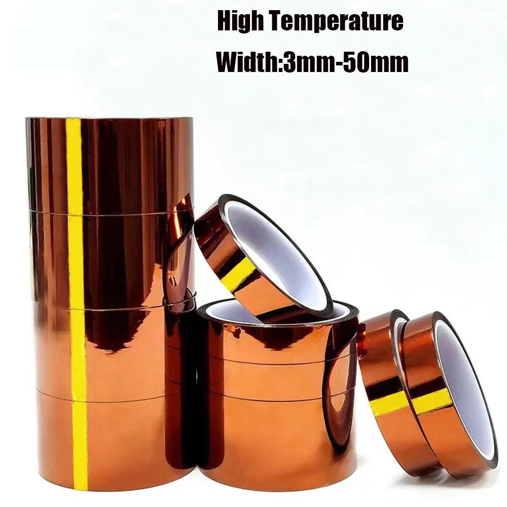 

1PCS 3-50MM X 33M Professional Heat Resistant High Temperature Insulation Electronics Industry Welding Polyimide Kapton Tape