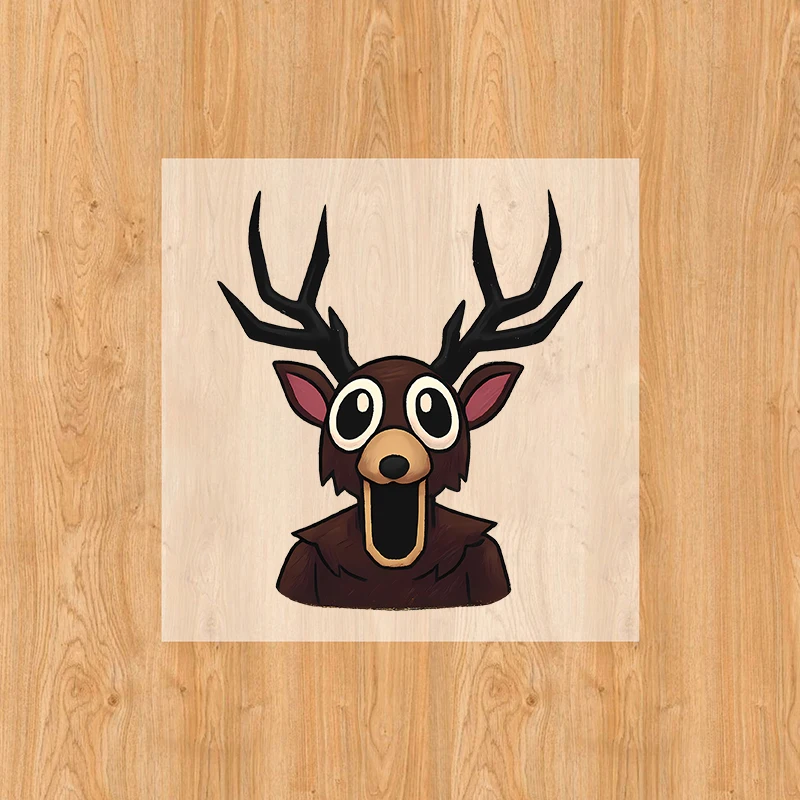 99 ليلة في الغابة ملصقات ختم ساخن ملصقات كرتونية أنيمي ملابس حرارية ملصقات ديكور ذاتية الصنع هدايا عيد الميلاد #4