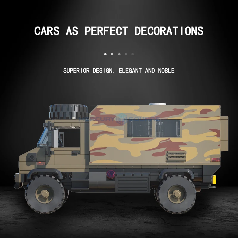 643 stücke Geländewagen MOC 66009 Gepanzerte Auto Modell Bausteine Kit Retro Buggy Jungen Zusammengebaute Autos Ziegel Kinder spielzeug Geschenk