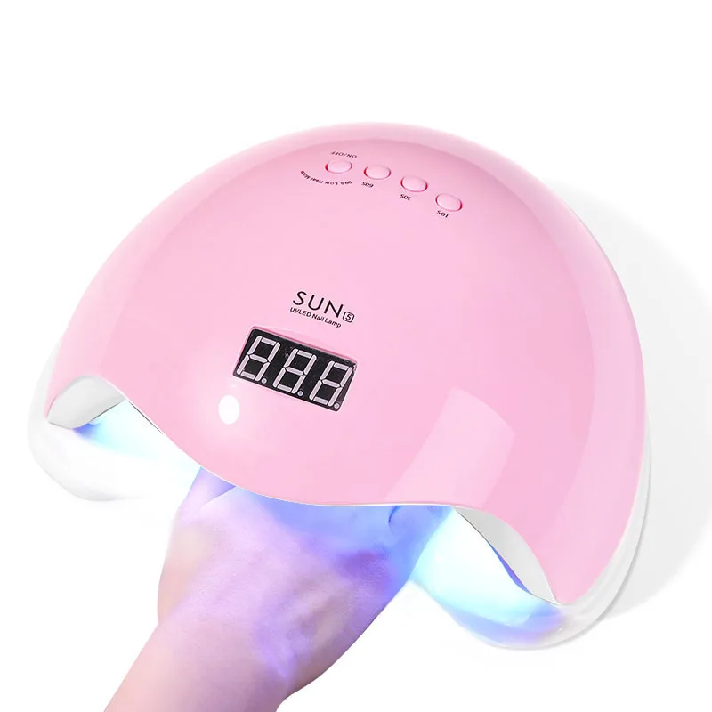 YIKOOLIN 48W UV LED Nail Lamp for Professional Saloon Fast Nail Gel Dryer With 4 Timers Automatic Sensor LCD Display