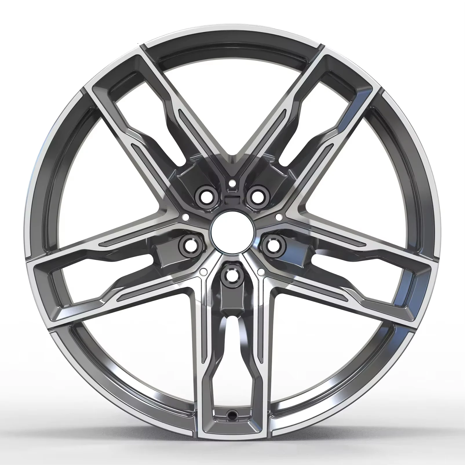 SYAC 16 17 18 19 20 21 22 Inch Monoblock Forged Rims PCD5*120 Machined Face Aluminum Alloy Passenger Car Wheels Customization