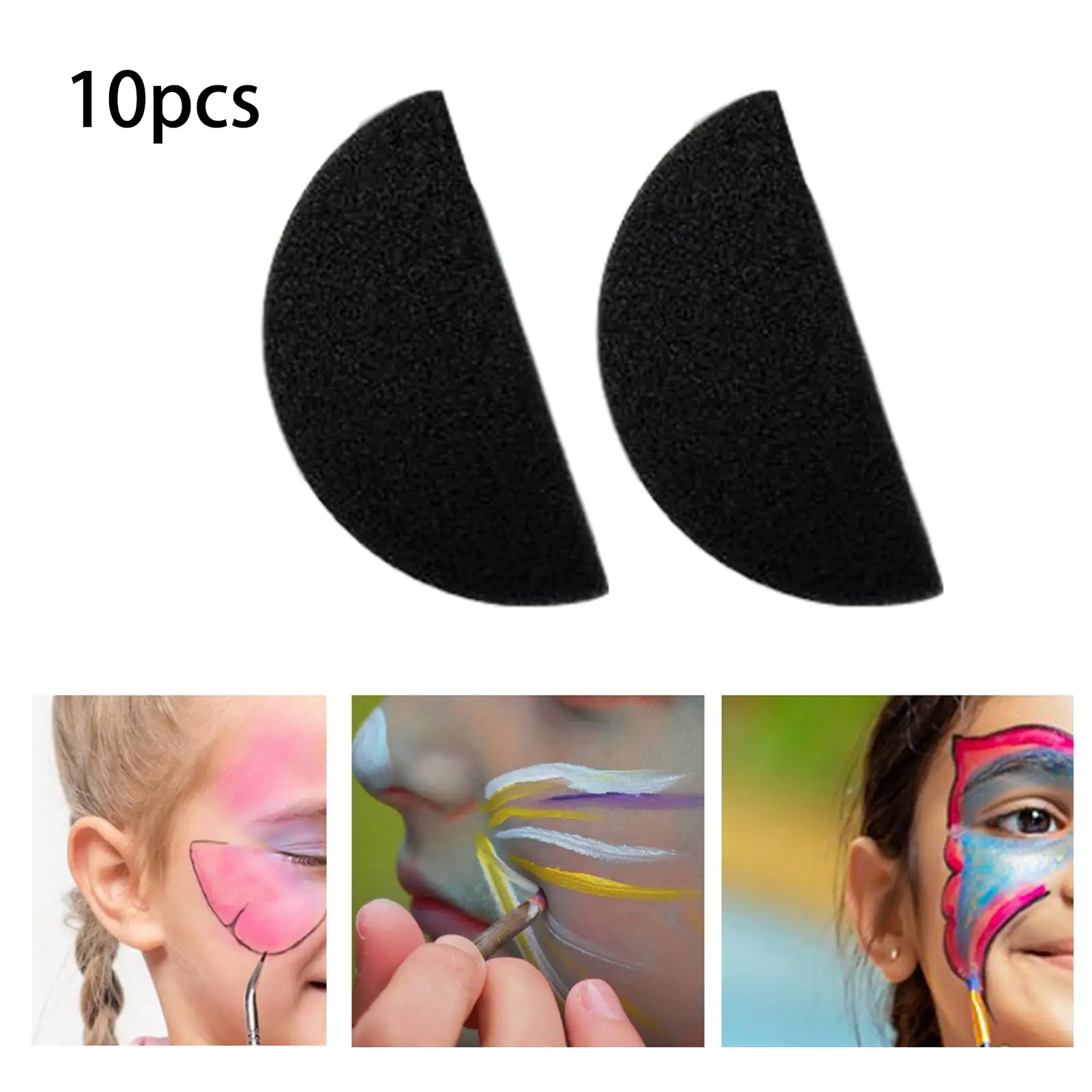 10 ชิ้นฟองน้ำเพ้นท์ร่างกายความหนาแน่นสูงมืออาชีพอุปกรณ์นำมาใช้ใหม่สำหรับกราฟฟิตี้ฮาโลวีนแต่งหน้าศิลปะบนเรือนร่างงานฝีมือเพ้นท์หน้า