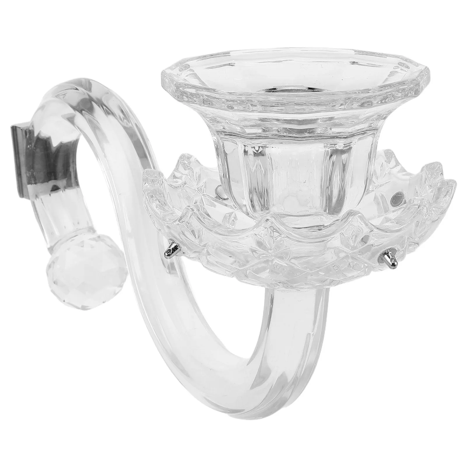 Glass Candelabra Arm Replacement European Style Crystal Decor for Holder Repair Vintage Candelabra Spare Parts