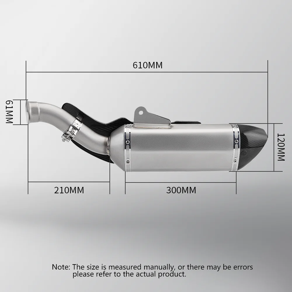 High Performance Slip On One-Piece Mid Tail Exhaust Pipe Fit KTM DUKE790 (2018-2024) DUKE890 890R Motorcycle