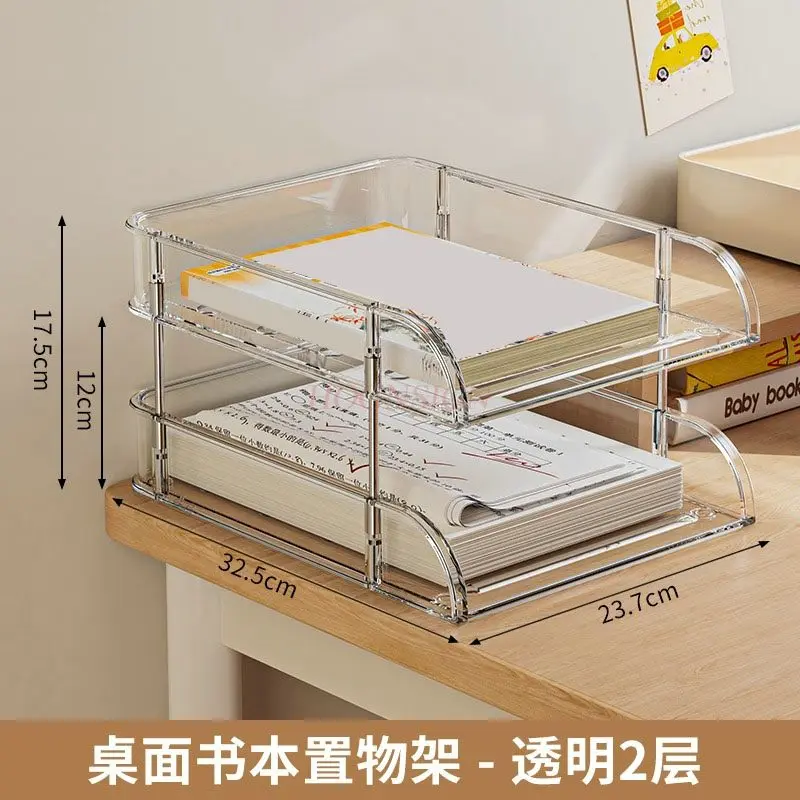 1pcs Office desk storage rack, desktop file storage rack, office partition rack