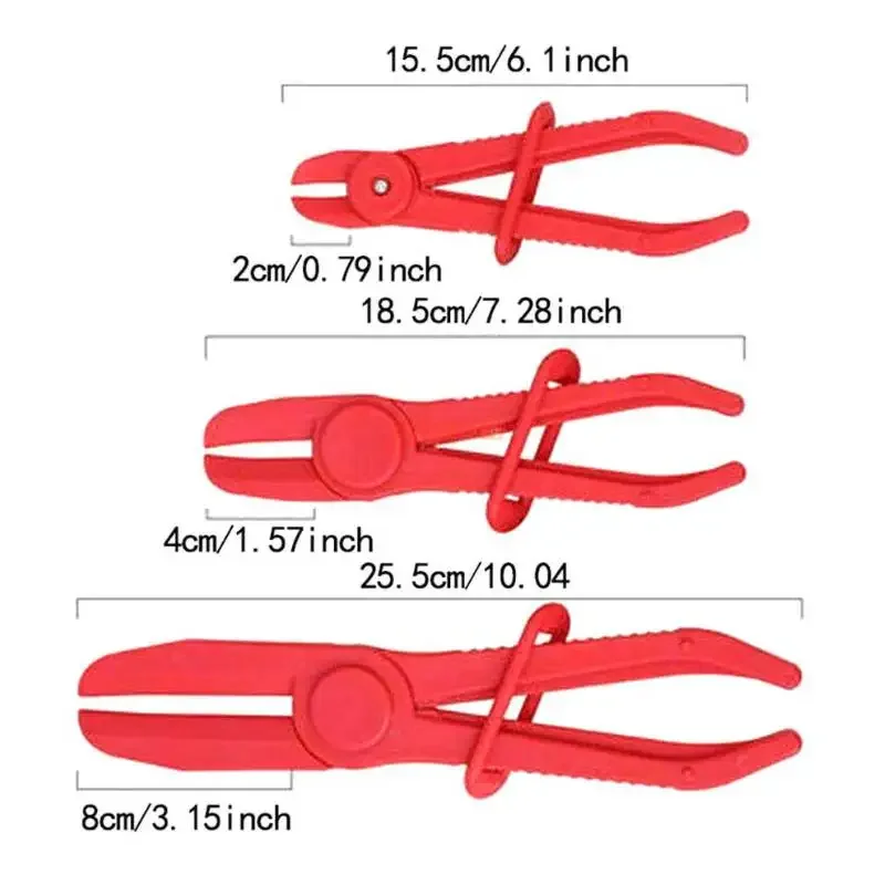 3Pcs/Set Szczypce do zaciskania przewodów hamulcowych Szczypce do zaciskania przewodów paliwowych do naprawy samochodów Narzędzie ręczne do