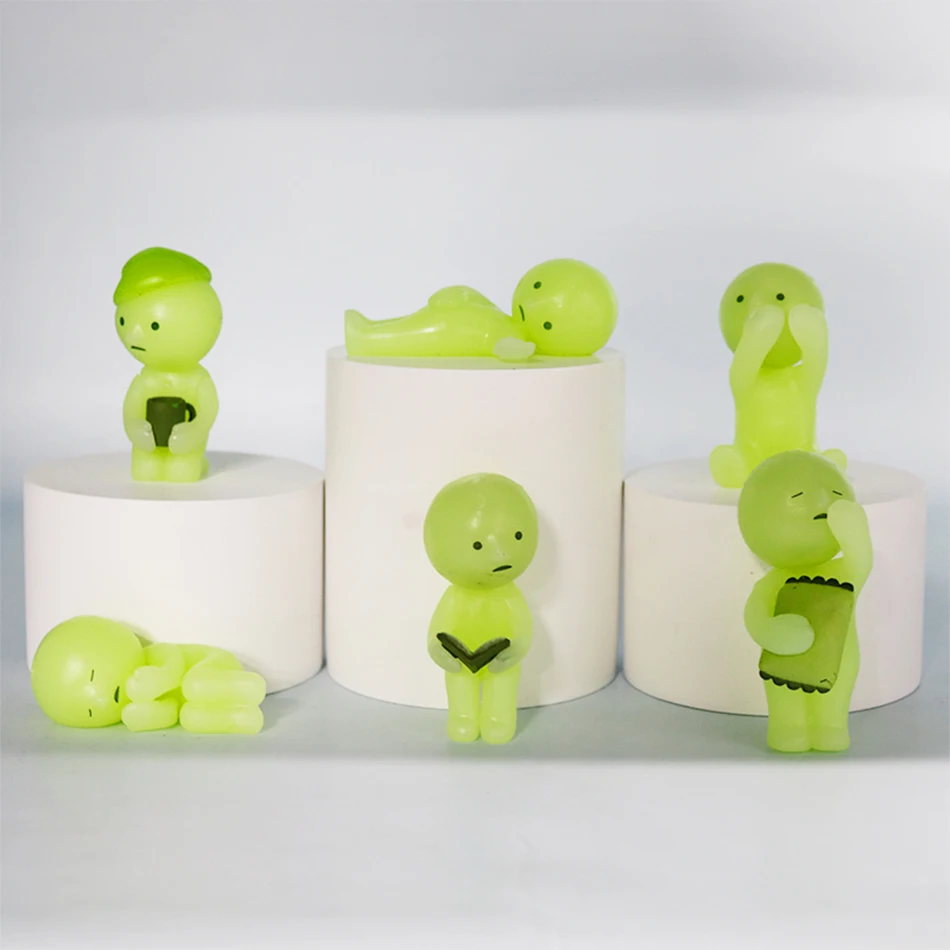 SMISKI صندوق أعمى سلسلة العمل صندوق غامض Noctilucent عمل أرقام الديكور المشجعين الأطفال هدايا عيد الميلاد اللعب #2